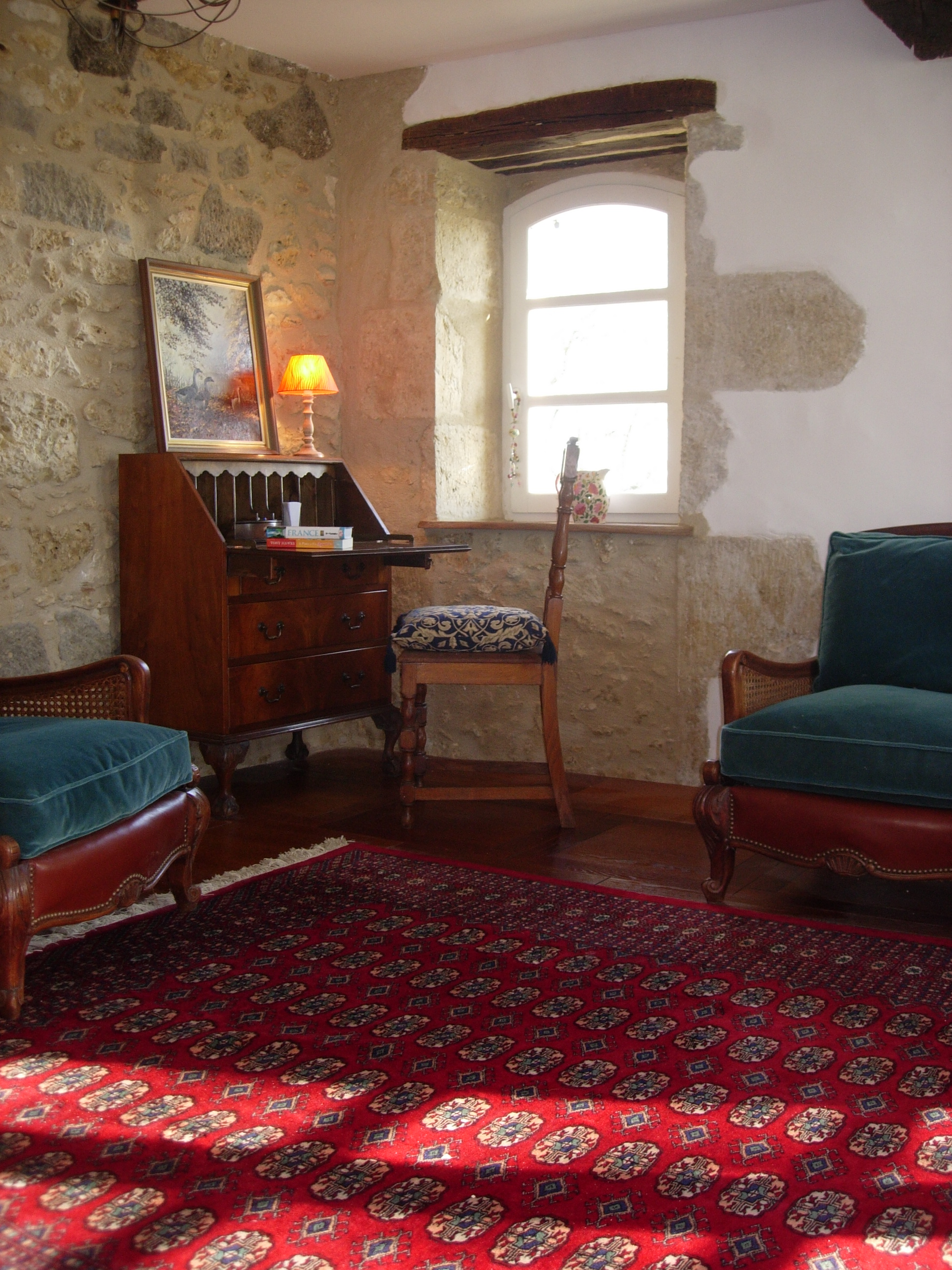 Salon at Barrusclet French farmhouse